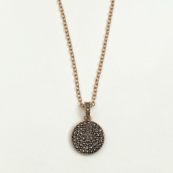 Judith Jack Marcasite and Crystal Reversible Sterling Silver Pendant Necklace - Picture 2 of 10